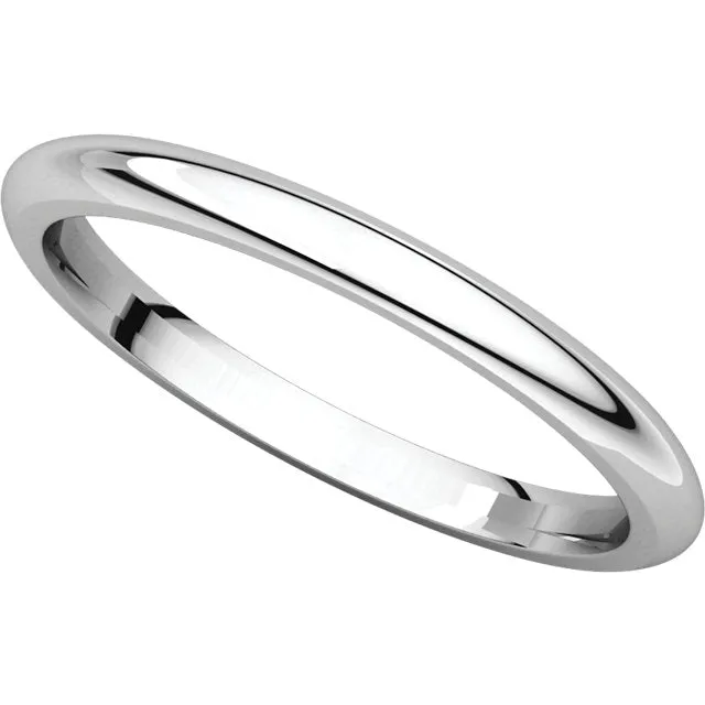 Sterling Silver 2mm Comfort Fit Band, Size 11