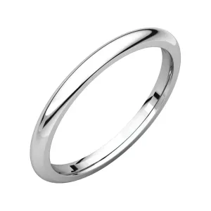 Sterling Silver 2mm Comfort Fit Band, Size 9