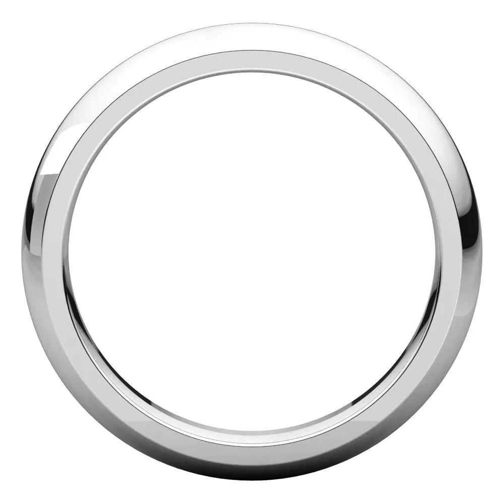 Sterling Silver 4mm Comfort Fit Band, Size 6.5