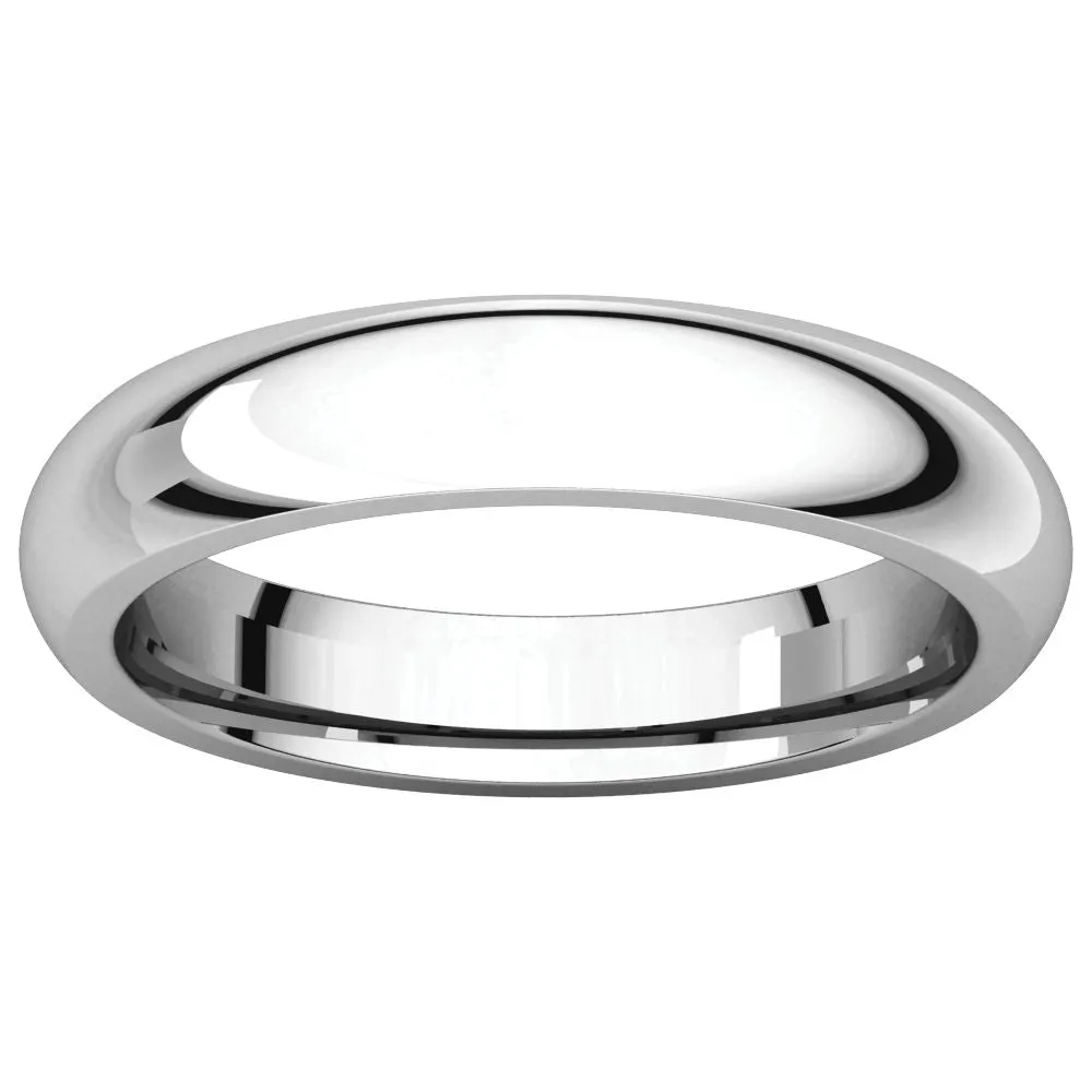 Sterling Silver 4mm Comfort Fit Band, Size 6.5
