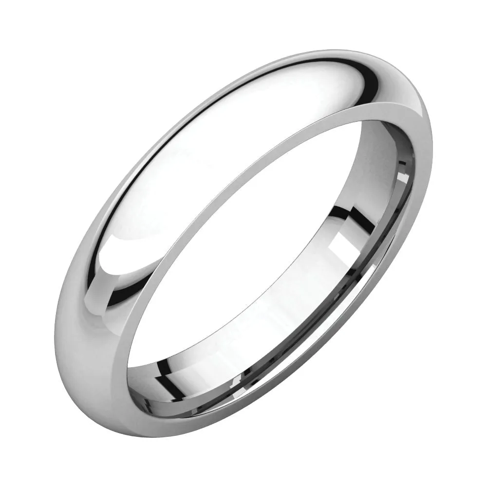 Sterling Silver 4mm Comfort Fit Band, Size 6.5