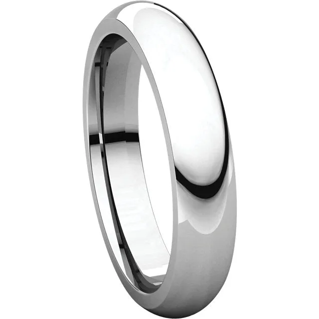 Sterling Silver 4mm Comfort Fit Band, Size 6.5