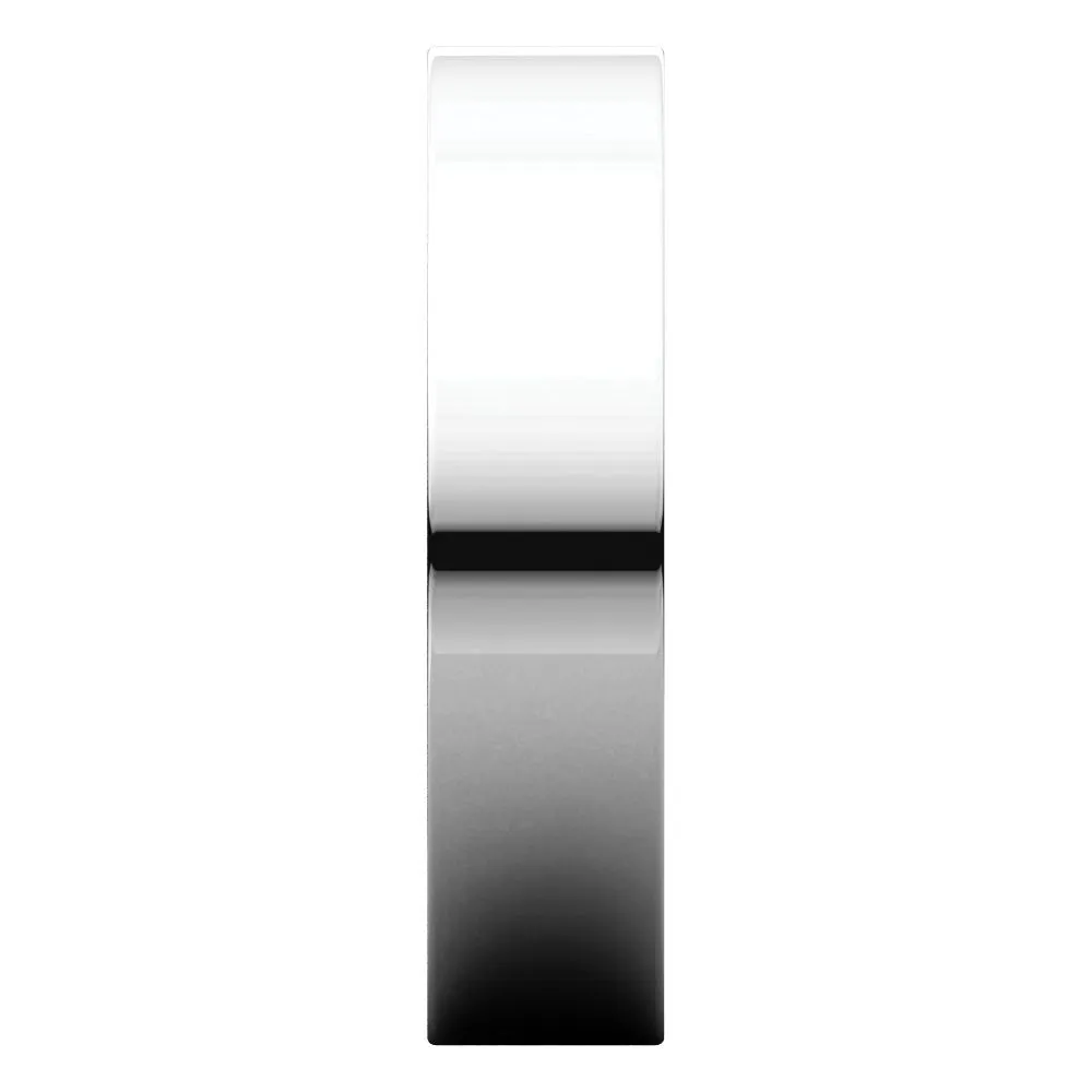 Sterling Silver 5mm Flat Band, Size 8.5