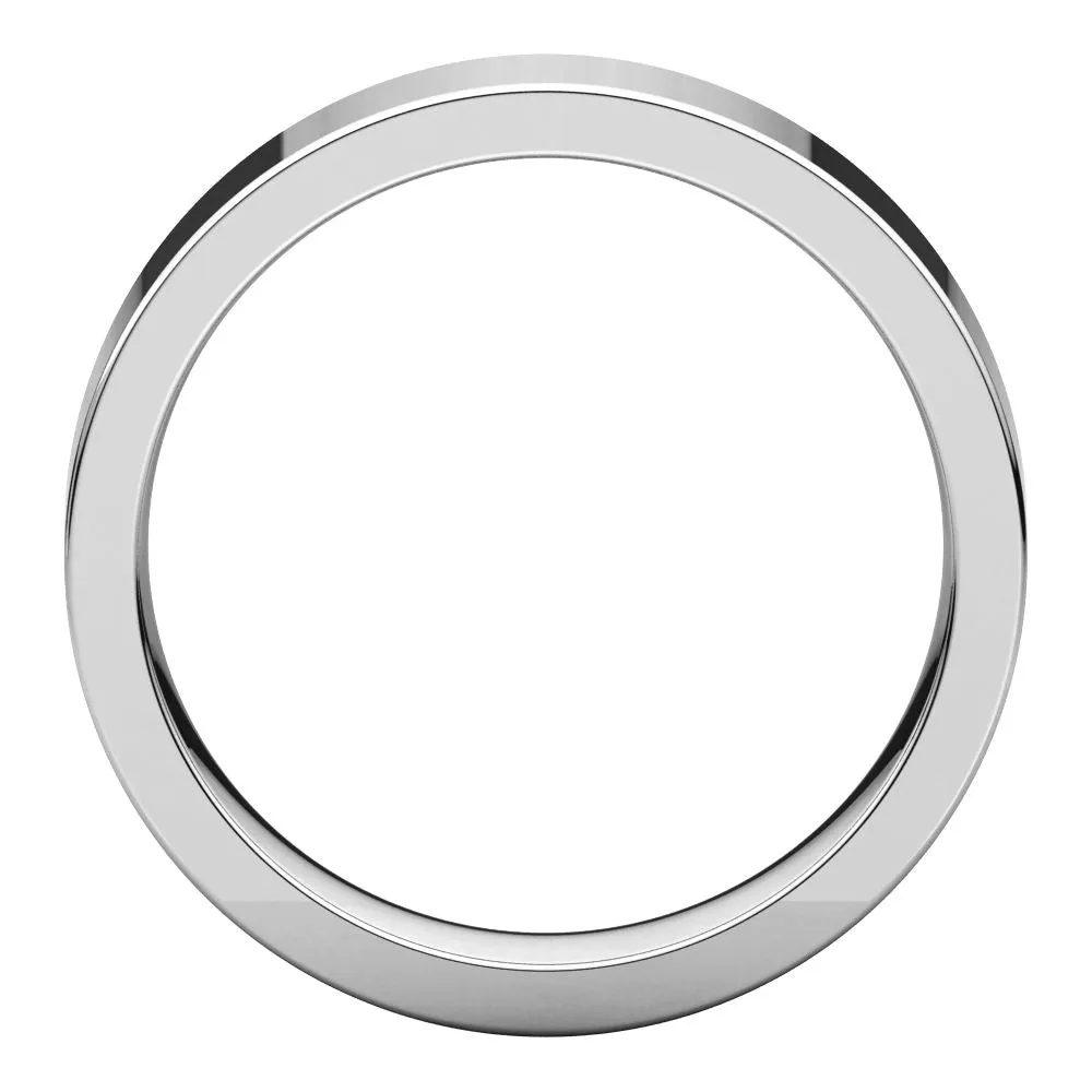 Sterling Silver 5mm Flat Band, Size 8.5