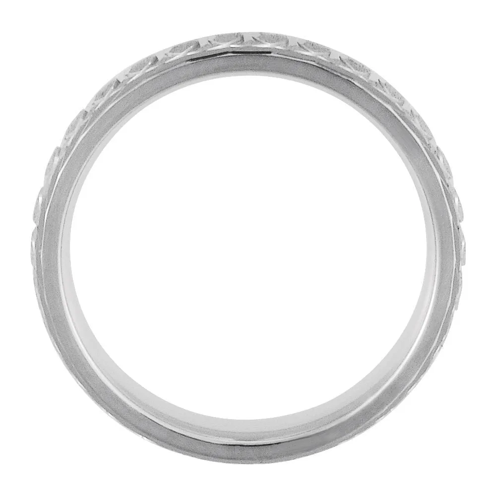 Sterling Silver 6mm Comfort-Fit Band Size 8.5