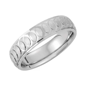 Sterling Silver 6mm Comfort-Fit Band Size 8.5