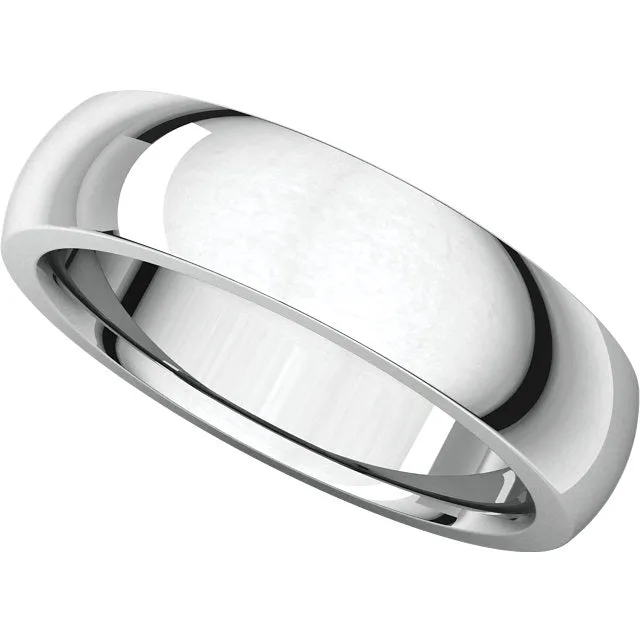 Sterling Silver 6mm Heavy Comfort Fit Band, Size 9