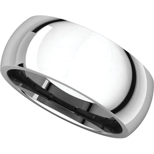 Sterling Silver 7mm Comfort Fit Band, Size 9