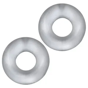 Stiffy 2 Pc Bulge Cockrings by HunkyJunk Ice Clear Ice
