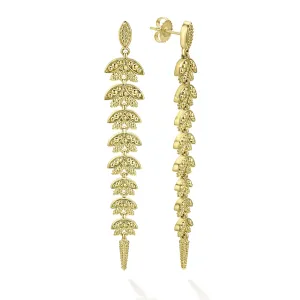 Studio 18K Gold Leaf Drop Earrings