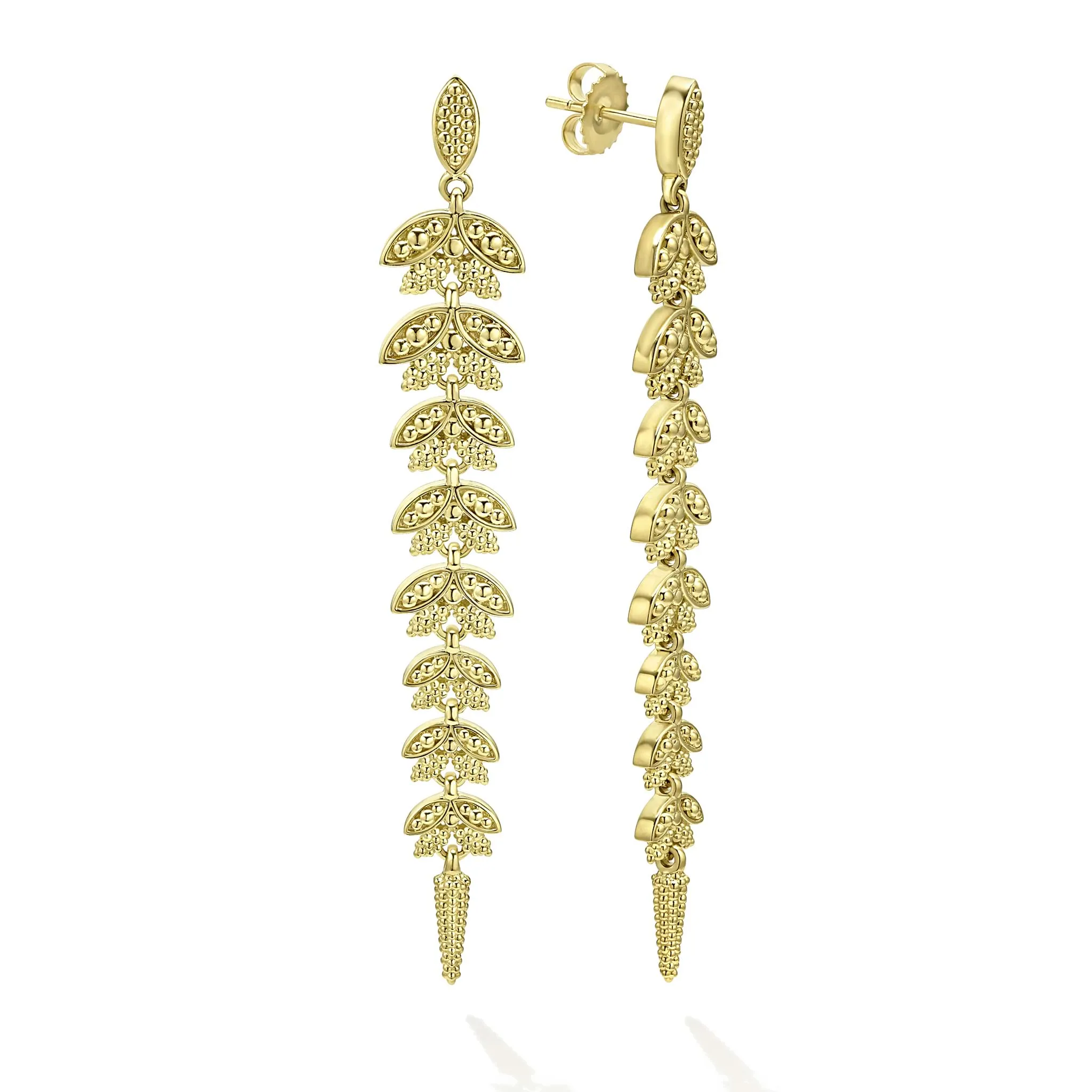 Studio 18K Gold Leaf Drop Earrings