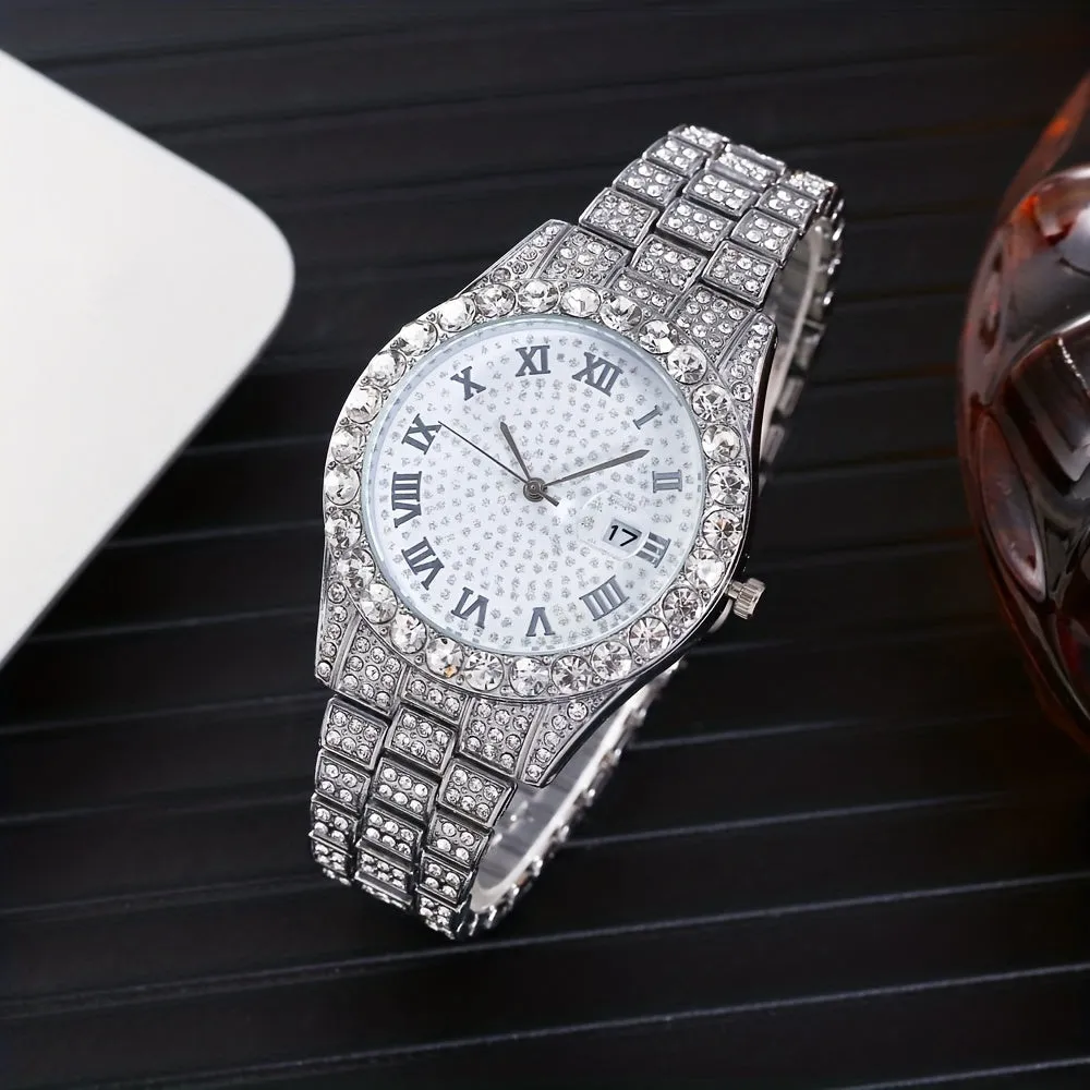 Stylish HipHop Mens WatchBracelet Combo
