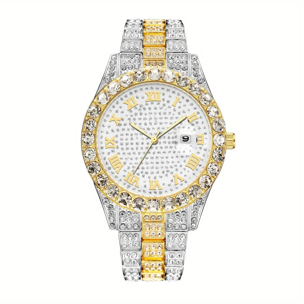 Stylish HipHop Mens WatchBracelet Combo