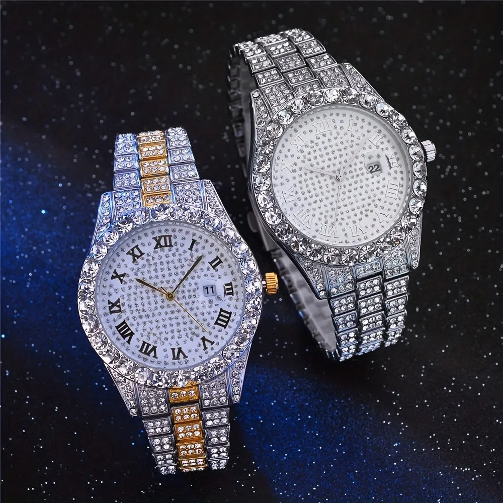 Stylish HipHop Mens WatchBracelet Combo