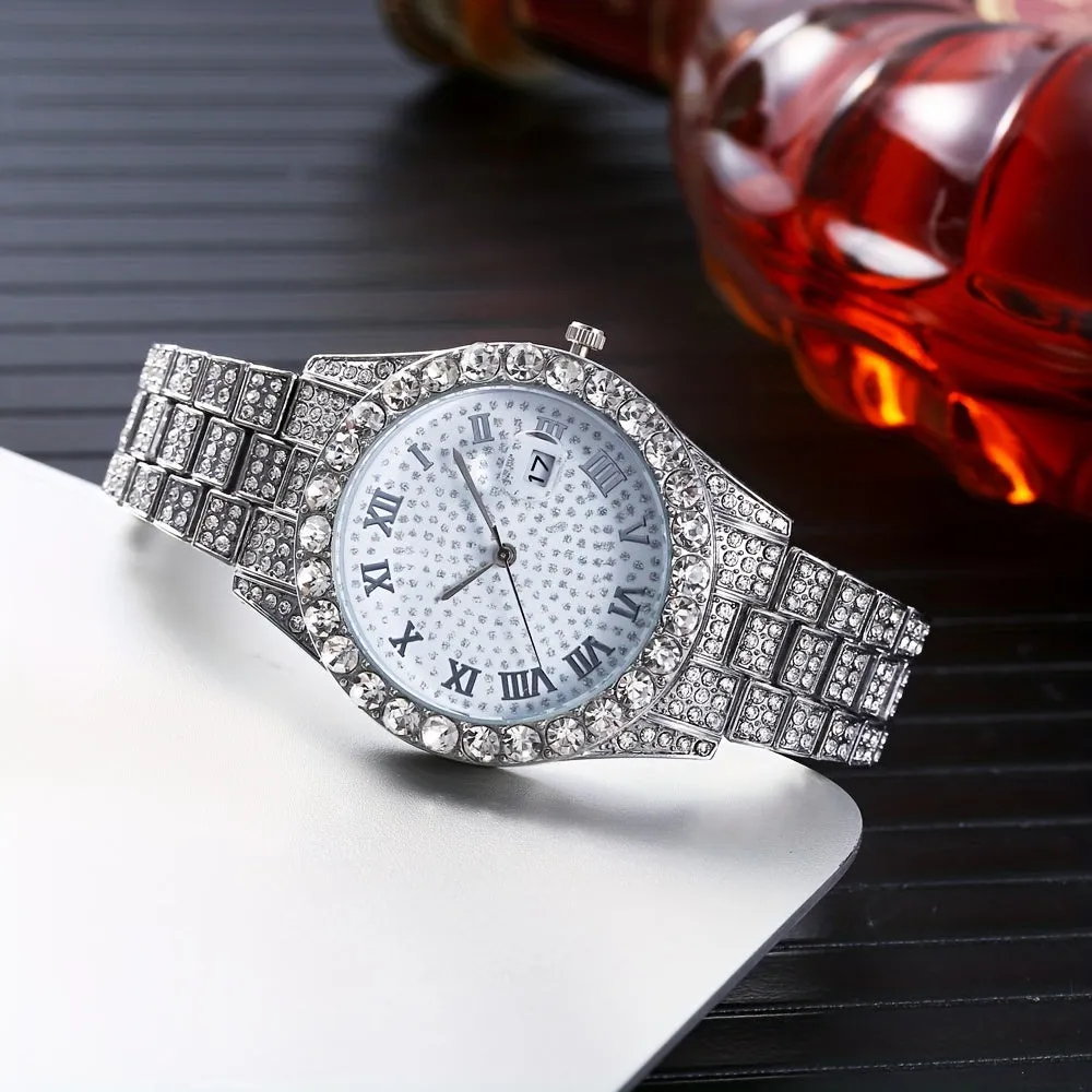 Stylish HipHop Mens WatchBracelet Combo