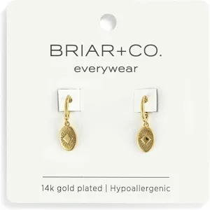 Sunburst Huggie Earrings