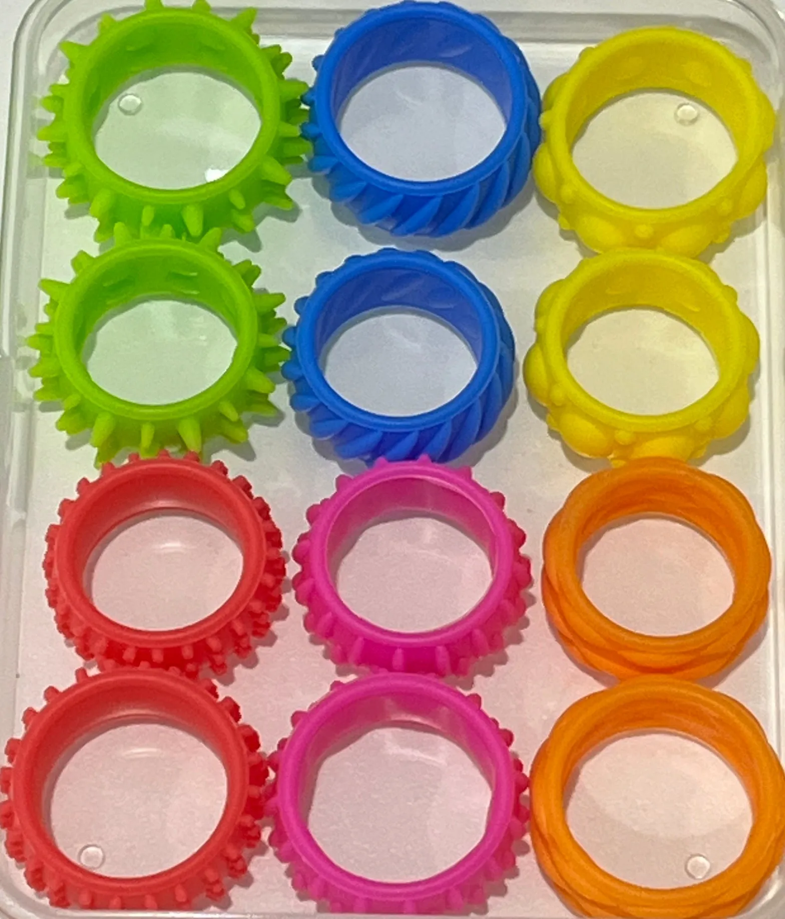 Tactile Silicone Fidget Rings