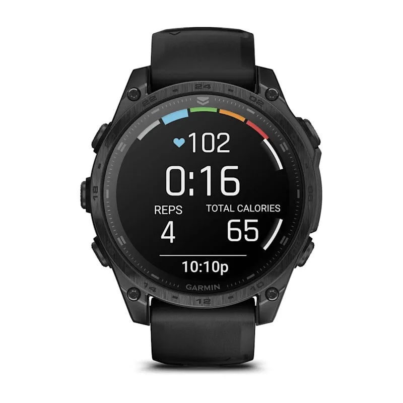 Tactix 8 Amoled Black Pebble Grey Silicone Band 47 MM