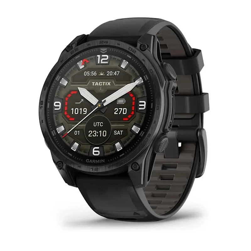 Tactix 8 Amoled Black Pebble Grey Silicone Band 47 MM