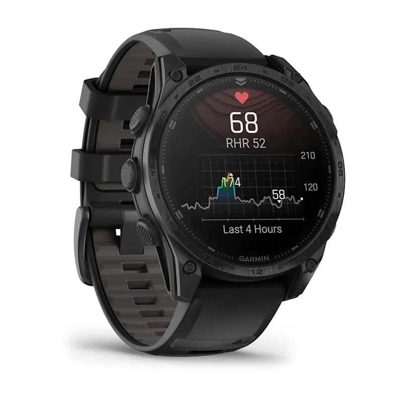 Tactix 8 Amoled Black Pebble Grey Silicone Band 47 MM