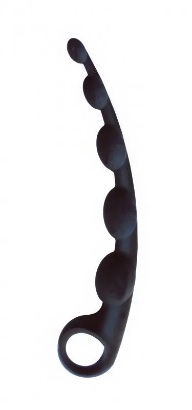 The 9's S-Curves Curved Silicone Anal Beads