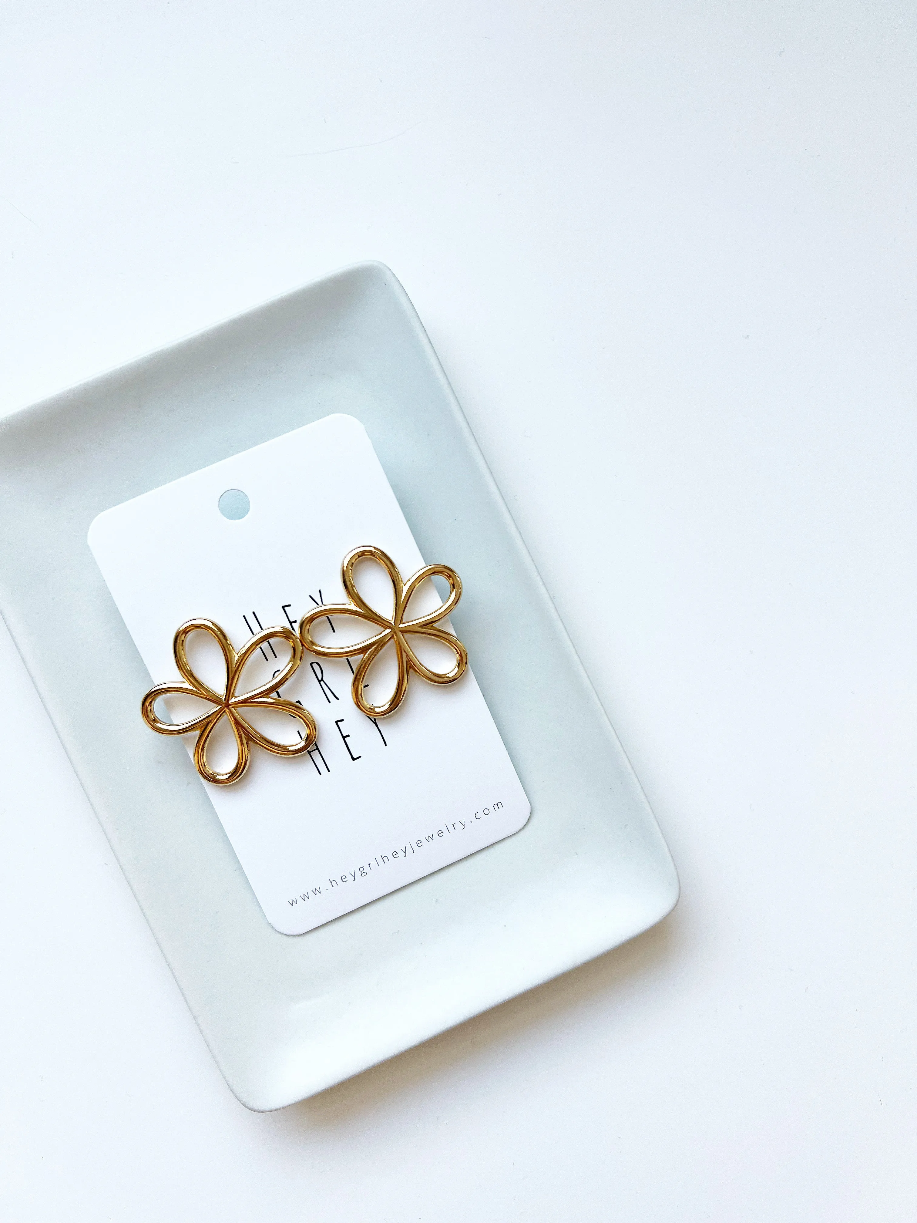 The Flower Statement Stud Earrings