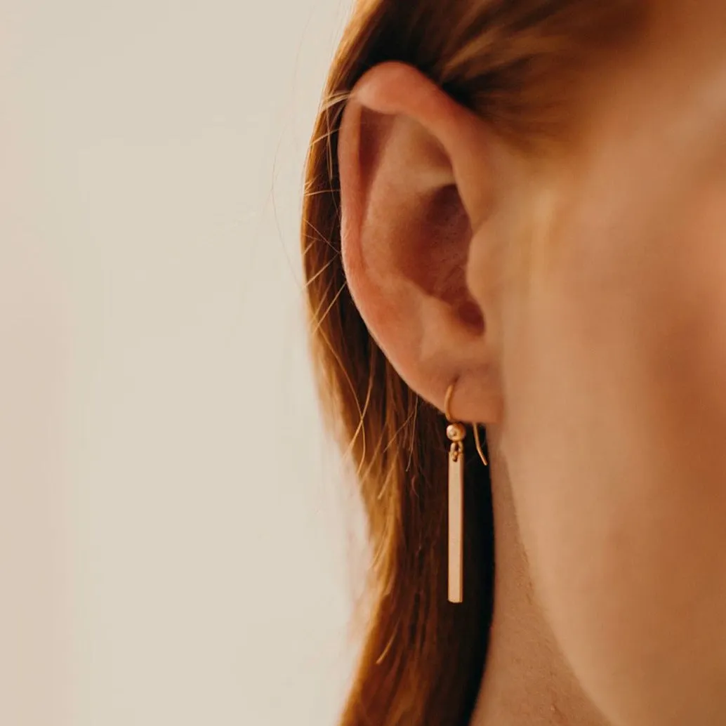 Thin Bar Earrings