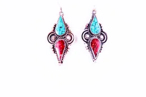 Tibetan Double Drop Earrings