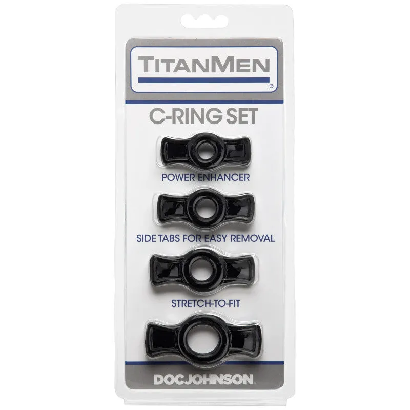 Titanmen  Ring Set - Black