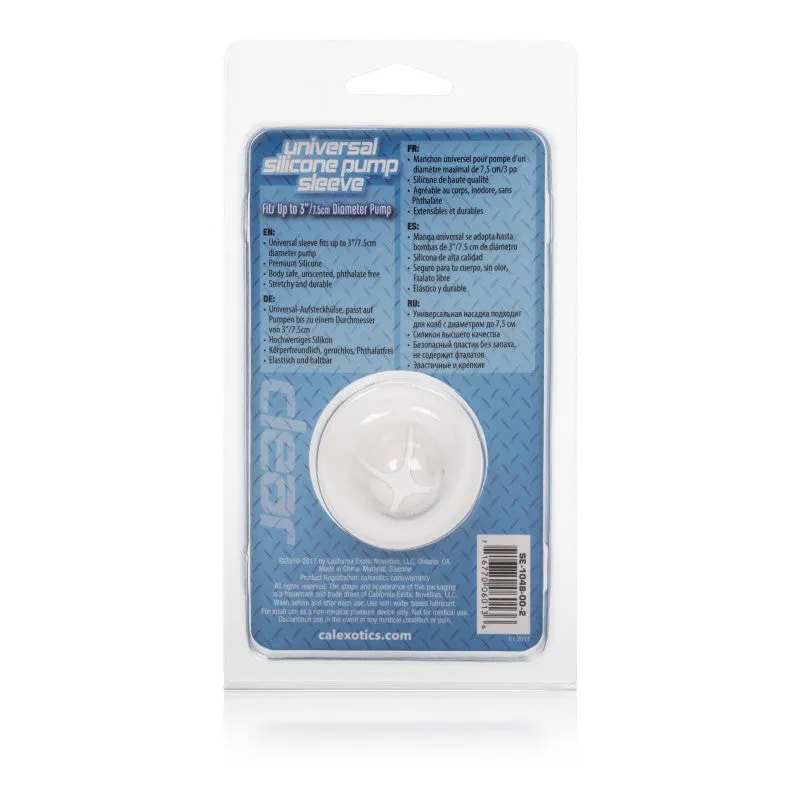 Universal Silicone Pump Sleeve Clear
