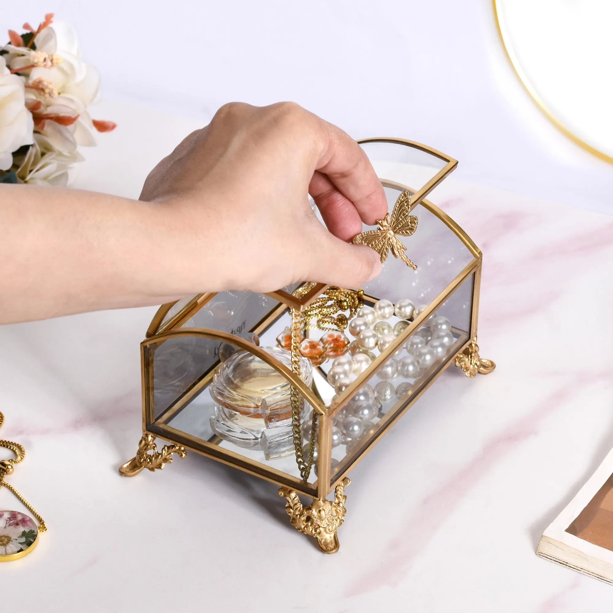 Vanity Box Treasure Chest Vintage