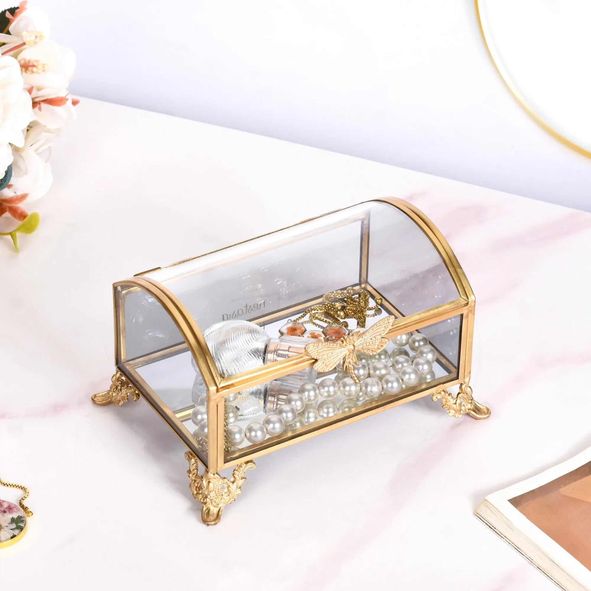 Vanity Box Treasure Chest Vintage