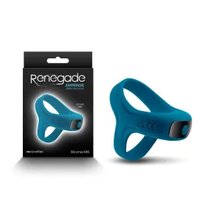 Vibrating Cock & Ball Rings - Renegade Emperor - Teal - Teal USB Rechargeable