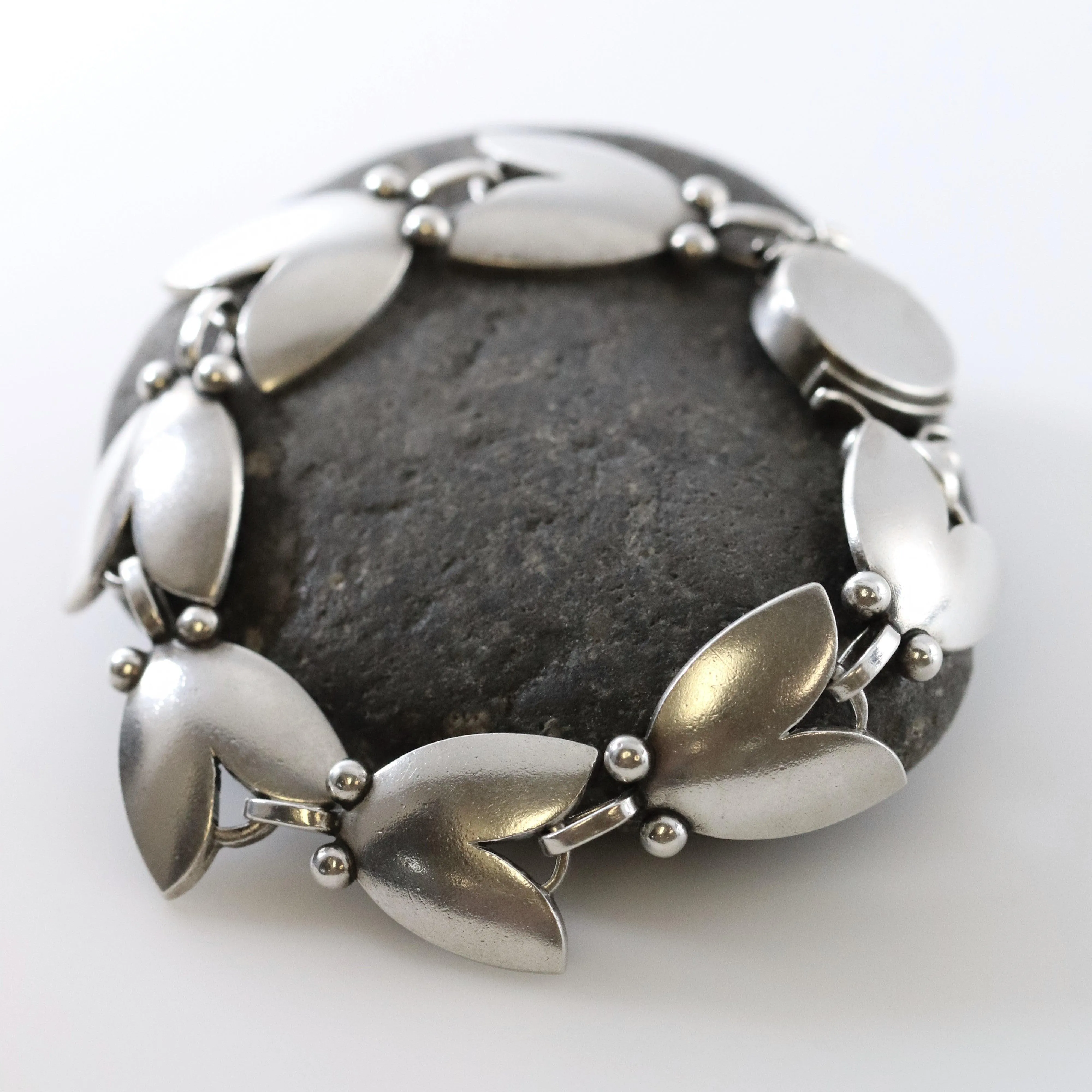 Vintage Georg Jensen Jewelry | Harald Nielsen Tulip Bracelet 93