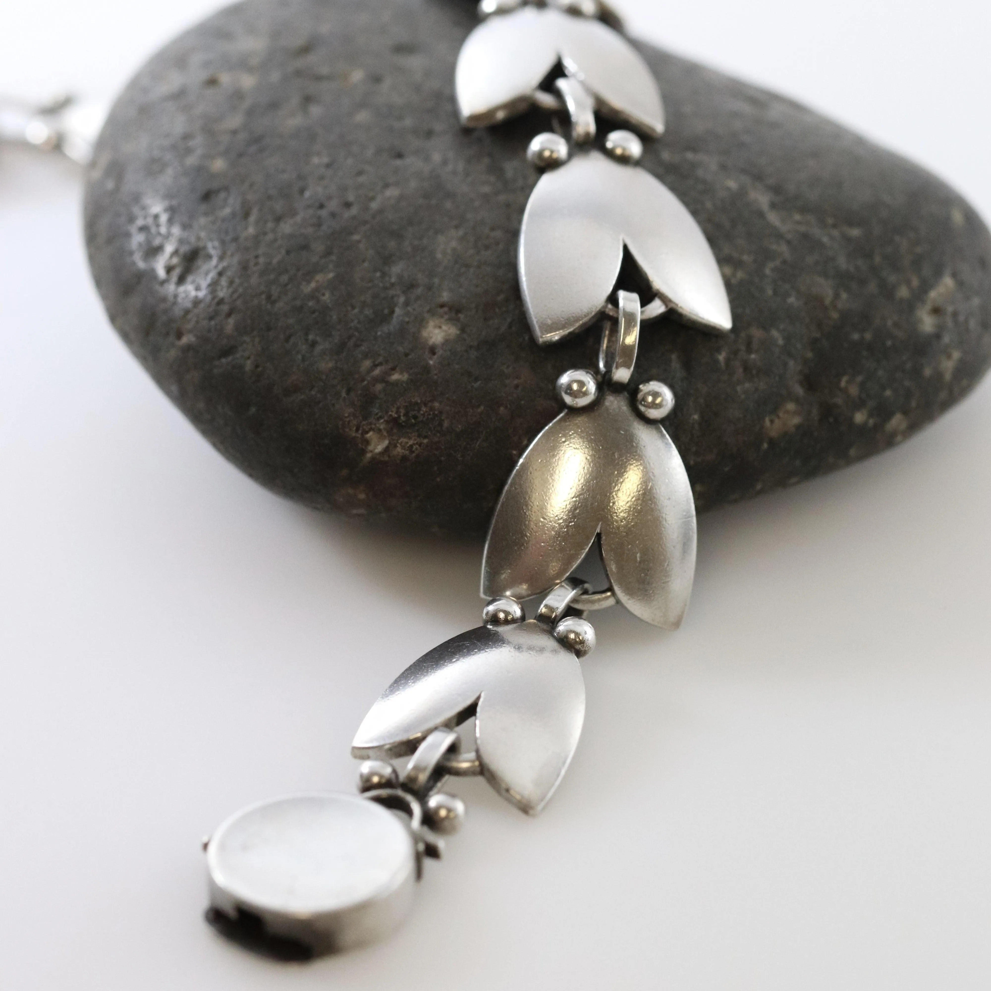 Vintage Georg Jensen Jewelry | Harald Nielsen Tulip Bracelet 93
