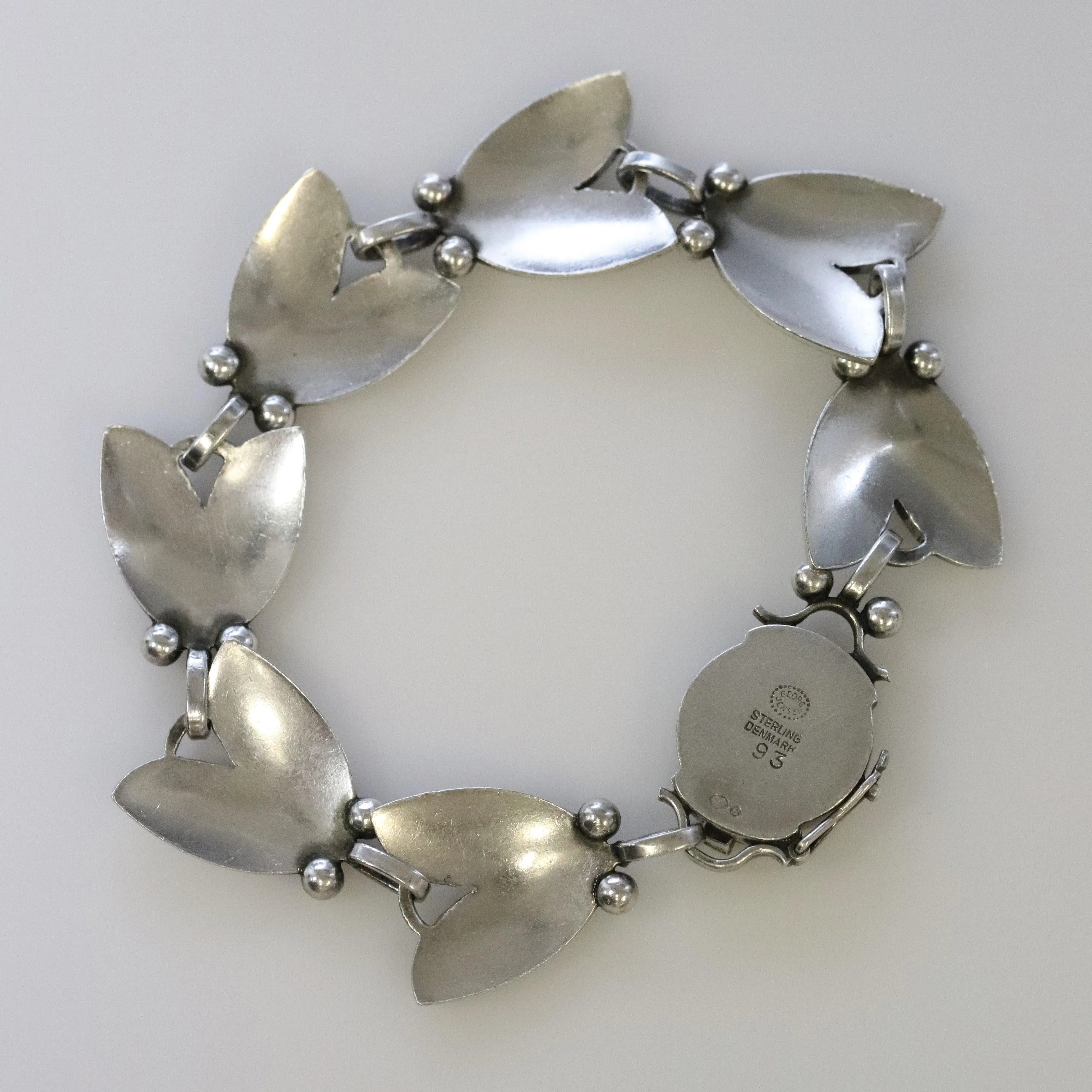 Vintage Georg Jensen Jewelry | Harald Nielsen Tulip Bracelet 93