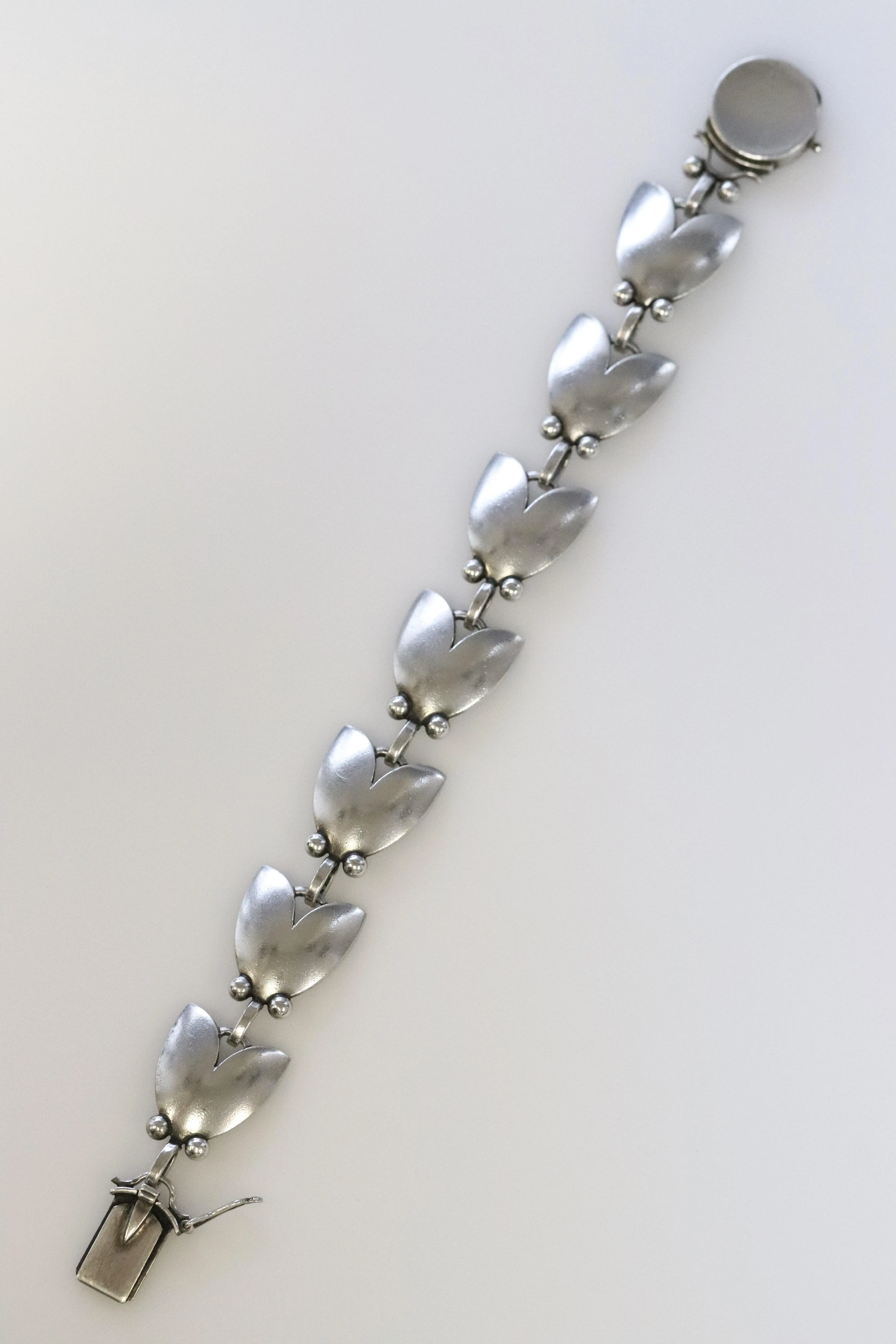 Vintage Georg Jensen Jewelry | Harald Nielsen Tulip Bracelet 93