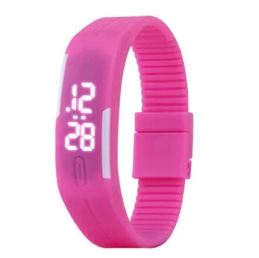 Waterproof LED Bracelet Watch Fashion Sports Watch White Light Touch Screen Electronic Student Watch