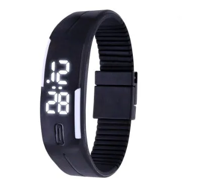 Waterproof LED Bracelet Watch Fashion Sports Watch White Light Touch Screen Electronic Student Watch