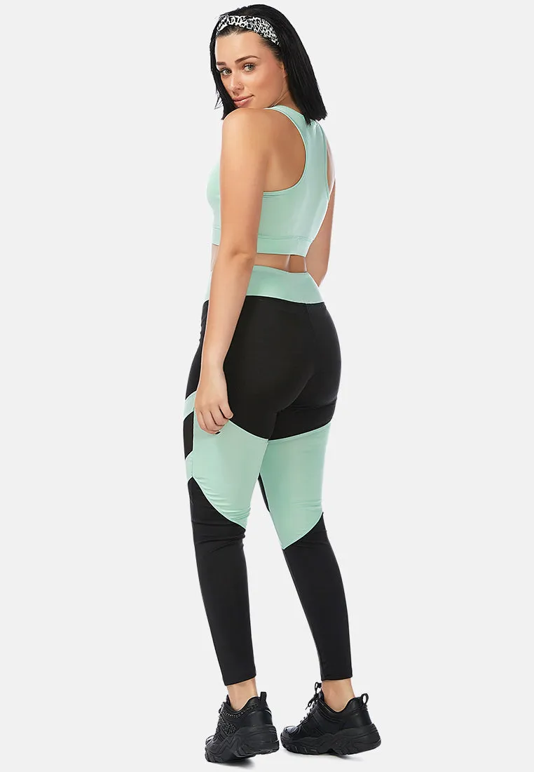 White Mesh Active Bra