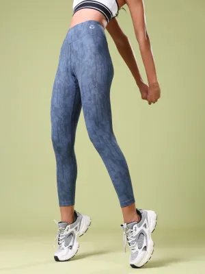 Women Printed Slim Fit Tights with ELASTO PLUS