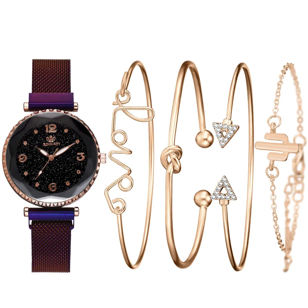 Women Watches Starry Sky