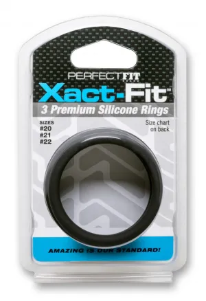 Xact- Fit 3 Premium Silicone Rings - #20, #21, #22