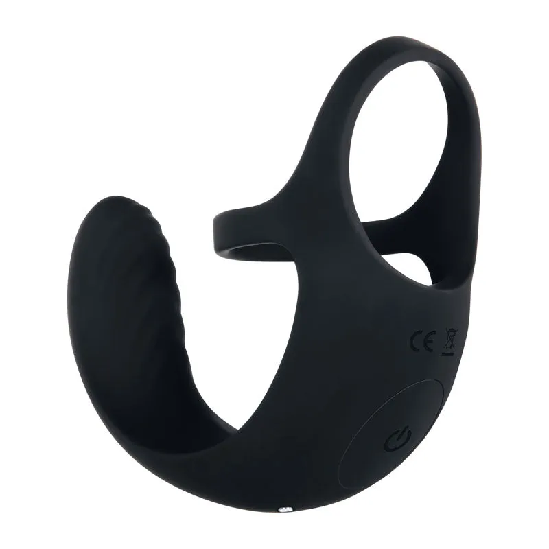 Zero Tolerance Vibrating Ball Cradle Cock Ring - Black