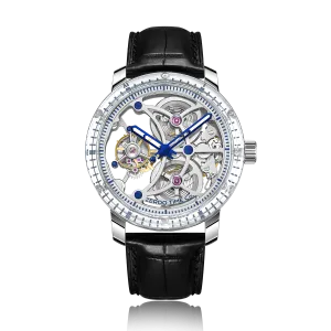ZEROO T5 THE ARCHER FULL SKELETON TOURBILLONMANUAL TOURBILLON WATCH FOR GENTS - ZT005SSW